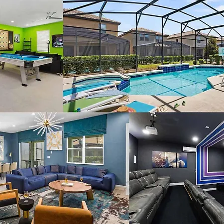 Mansion Near Disney - Arcade, Theater & Huge Pool